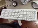 羅技（Logitech）大師系列 MX Keys S無(wú)線(xiàn)藍牙鍵盤(pán) 超薄全尺寸 人體工學(xué) 智能背光 預設指令升級 帶無(wú)線(xiàn)接收器 白色 曬單實(shí)拍圖