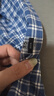 優(yōu)衣庫男女裝優(yōu)質(zhì)長絨棉格子襯衫長袖休閑襯衣純棉483136 476016 483136/64湖藍(lán)色 XS 曬單實(shí)拍圖