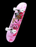 京東京造滑板兒童青少年男女專(zhuān)業(yè)四輪雙翹板刷街楓木初學(xué)滑板節日禮物粉色 曬單實(shí)拍圖