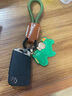 OEMG高檔牛皮繩汽車(chē)鑰匙扣掛件真皮鑰匙鏈掛飾鎖匙圈環(huán)掛飾男女士通用 【馬上有錢(qián)】棕皮綠繩 曬單實(shí)拍圖