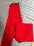 蕉內（Bananain）紅色計劃3系男女士保暖內衣紅色本命年秋衣秋褲7A抗菌新年套裝 曬單實(shí)拍圖