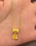 周大生黃金項(xiàng)鏈足金招財(cái)納福葫蘆項(xiàng)鏈送女友媽媽紀(jì)念日生日禮物 約6.7g 曬單實(shí)拍圖