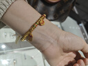 潮宏基 黃金盤(pán)纏金手鏈足金古法錘紋碎金圈手串男女款禮物 計價(jià) 盤(pán)纏金 5.25克 曬單實(shí)拍圖