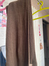 純色保暖款100%純羊毛針織圍巾女款百搭純色圍脖冬季男 07號-咖啡 160*33cm 曬單實(shí)拍圖