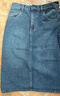 佐丹奴裙子女純棉磨白側開(kāi)叉牛仔裙顯瘦中腰牛仔半身裙女13465210 曬單實(shí)拍圖