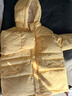 允兒媽女童冬季韓系90白鴨絨連帽長(cháng)款羽絨服兒童深冬防風(fēng)羽絨外套 淺黃色 現貨 130 充絨量200.4g 曬單實(shí)拍圖