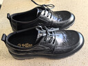 金利來(lái)（Goldlion）男鞋25早秋新品厚底商務(wù)德比鞋通勤正裝鞋G508530095AAA黑色40 曬單實(shí)拍圖