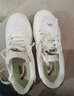 安踏（ANTA）元年|板鞋小白鞋厚底增高撞色時(shí)尚潮流運動(dòng)板鞋 【男款】象牙白/絳紅色-7 42.5 曬單實(shí)拍圖
