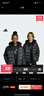 adidas男女大童拒水防風(fēng)保暖舒適迷彩印花連帽棉服阿迪達斯輕運動(dòng)   黑色   152 曬單實(shí)拍圖