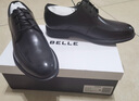 百麗通勤商務(wù)皮鞋男秋冬新商場(chǎng)款牛皮正裝鞋婚鞋CF01DCM9 經(jīng)典黑 43 (265mm) 曬單實(shí)拍圖