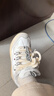 斯凱奇（Skechers）春季女休閑運動(dòng)鞋厚底增高緩震皮質(zhì)撞色板鞋185320 白色/黑色/灰色/WBGY 35.5 曬單實(shí)拍圖