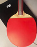 紅雙喜DHS狂飚六星乒乓球拍直拍雙面反膠5層攻防H6006 曬單實(shí)拍圖