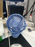 羽博（Yoobao）迷你桌面小風(fēng)扇小型電風(fēng)扇學(xué)生宿舍夾子風(fēng)扇床上用臺式風(fēng)扇制冷usb充電電風(fēng)扇嬰兒車(chē)載戶(hù)外風(fēng)扇 【可充電-冰川藍丨13H長(cháng)續航丨四檔風(fēng)力調節】 曬單實(shí)拍圖