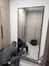 家用全身鏡壁掛式舞蹈鏡防爆貼墻穿衣臥室掛墻大鏡子全國上門(mén)安裝 黑色 高180厘米*寬80厘米高超白鏡面 曬單實(shí)拍圖