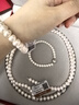 京潤珍珠項鏈初悅S925銀圓形強光淡水珍珠女年輕款飾品項鏈生日禮物 曬單實(shí)拍圖