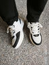 鴻星爾克電池熊貓4lite板鞋男鞋2025秋冬季新款厚底百搭休閑運動(dòng)鞋子男 微晶白/正黑 43 曬單實(shí)拍圖