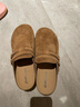 ZHR軟木勃肯半拖女復古懶人一腳蹬拖鞋內增高厚底女鞋 JT215駝色40 曬單實(shí)拍圖