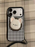 PopSockets【黑夜浪漫·手機殼】泡泡騷手機支架氣囊伸縮防摔手機殼黑白棋盤(pán)iPhone 17/16 Pro Max手機保護套 黑白棋盤(pán) iPhone 17 Pro 曬單實(shí)拍圖