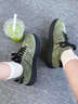 KAPPA卡帕男鞋百搭板鞋男復古2025秋冬新款軟底休閑鞋男厚底運動(dòng)鞋子男 苜蓿綠/黑色 42 曬單實(shí)拍圖