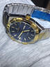 凱斐歐瑞士正品男士手表防水雙日歷新款休閑潮流高檔夜光手表男士石英表 C109間金藍面鋼帶款 40mm 曬單實(shí)拍圖