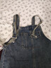 UR2025秋季新款女裝復古休閑可調節短款牛仔背帶裙UYY850178+ 藍色 S 曬單實(shí)拍圖