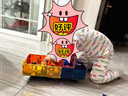 彌鹿（MiDeer）兒童彩窗磁力片積木生日六一兒童節禮物棒磁鐵磁吸益智玩具禮盒 100片鉆面彩窗-含小車(chē)*2+收納袋 曬單實(shí)拍圖