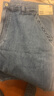 優(yōu)衣庫男裝女裝牛仔工裝短褲/水洗產(chǎn)品褲子休閑寬松中褲477165 66 藍色 3XL /185/112C 曬單實(shí)拍圖