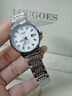 LOUGOES瑞士新款名牌女士手表機械表超薄奢華時(shí)尚專(zhuān)用女韓版 本色白面【豪華升級款】 曬單實(shí)拍圖