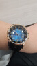 NASIR十二圓桌騎士機械手表男小眾品牌男款地支蟲(chóng)洞概念氚氣運動(dòng)男表潮 黑帶玫金藍面 曬單實(shí)拍圖
