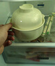 佩爾森奶油風(fēng)陶瓷泡面碗帶蓋學(xué)生宿舍用酸奶碗可愛(ài)餐具碗筷套裝方便面碗 曬單實(shí)拍圖