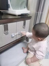 貝得力嬰幼兒童安全鎖扣抽屜鎖柜子鎖冰箱鎖安全長(cháng)鎖3M膠草莓粉6只 曬單實(shí)拍圖