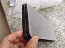 集領(lǐng) 男士錢(qián)包長(cháng)款商務(wù)手拿包多功能大容量手機包簡(jiǎn)約帆布錢(qián)夾零錢(qián)包 灰色 曬單實(shí)拍圖