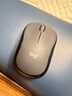 羅技（Logitech）M220 輕音鼠標 無(wú)線(xiàn)鼠標 辦公鼠標 對稱(chēng)鼠標 帶無(wú)線(xiàn)微型接收器 灰黑色 曬單實(shí)拍圖