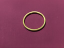 曼卡龍足金黃金戒指釘沙素圈男女情侶對戒經(jīng)典百搭禮物送女友 【11#】金重約0.7g-0.94g 曬單實(shí)拍圖