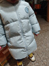 童泰（TONGTAI）寶寶羽絨服外套冬季兒童衣服男女童外出中長(cháng)款連帽上衣鴨絨服 藍色 110 曬單實(shí)拍圖