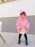 迪士尼女童羽絨服2025新款小女孩冬季白鴨絨外套中長(cháng)版洋派時(shí)髦加厚冬裝 粉紅色+包包 90 cm 曬單實(shí)拍圖