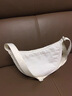優(yōu)衣庫男裝女裝挎包/單肩餃子包肩帶可調節/25秋冬新款478708 01 乳白色 均碼(28 × 10 × 17 cm) 曬單實(shí)拍圖