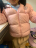 笛莎（DEESHA）童裝女童羽絨服2025秋冬新款兒童連帽保暖輕薄羽絨外套女寶寶小童 千禧粉 130 【充絨量：54.3g】 曬單實(shí)拍圖