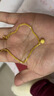 金至尊（3DG Jewellery）小確幸黃金手鏈女磨砂圓珠足金999手鏈送女友老婆新年禮物計價(jià) 金重4.37克（配珠寶禮盒） 曬單實(shí)拍圖