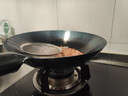 榮事達（Royalstar）章丘手工鍛打鐵鍋老式炒鍋圓底無(wú)涂層不粘炒菜鍋燃氣灶帶蓋32cm 曬單實(shí)拍圖