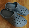 京東京造【抗菌洞洞鞋】涼鞋情侶旅行沙灘兩穿eva涼拖鞋男士水泥灰40-41 曬單實(shí)拍圖