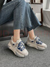 奧古獅登（Agsdon）運動(dòng)鞋女學(xué)生春季新款網(wǎng)面百搭休閑鞋厚底增高老爹鞋女鞋 米蘭 36 曬單實(shí)拍圖