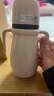 英氏（YEEHOO）嬰兒保溫奶瓶新生兒奶瓶?jì)和乇瓔雰簩W(xué)飲杯便攜吸管水杯保溫壺 保溫奶瓶 300ml 貴族白-配三頭 曬單實(shí)拍圖