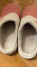回力棉拖鞋女士居家厚底踩屎感保暖防滑室內棉鞋女WST-0699 皮粉38-39 曬單實(shí)拍圖