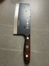 張小泉黑將不銹鋼廚房家用刀具 切菜刀 斬切刀 【京東限定】 曬單實(shí)拍圖
