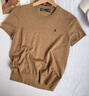 Polo Ralph Lauren 拉夫勞倫 女裝 經(jīng)典款修身版型短袖圓領(lǐng)針織衫RL26848 260-駝色 M 曬單實(shí)拍圖