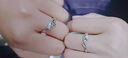 小王子玫瑰情侶戒指999足銀小眾設計男女一對七夕情人節紀念禮物 【S925銀】小王子與玫瑰對戒 曬單實(shí)拍圖