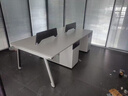 職員辦公桌椅組合四人位卡座4/6多人員工位屏風(fēng)職員桌辦公室桌子 1.2米雙人位 曬單實(shí)拍圖