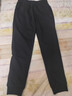 特步（XTEP）運動(dòng)褲女褲加絨長(cháng)褲冬季款加厚針織褲保暖休閑衛褲高腰小腳褲子女 黑色【加厚款】 M /165 曬單實(shí)拍圖