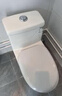 松鯨 衛浴家用馬桶坐便器大沖力超漩虹吸式靜音連體座便器小戶(hù)型馬桶 升級款【超大沖力】300坑距 曬單實(shí)拍圖